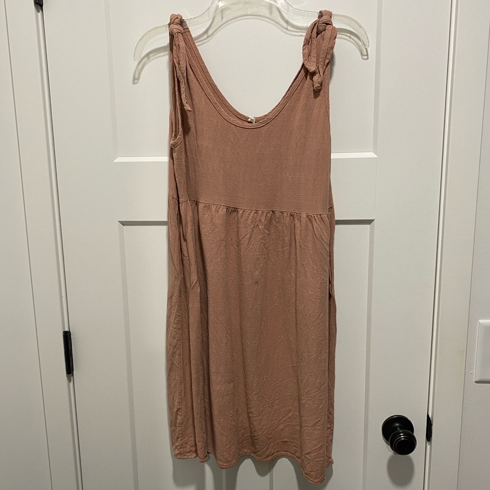 Sleeveless Mauve Maternity Dress